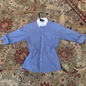 Vintage Christian Dior Pinstripe Oxford Button Down Shirt